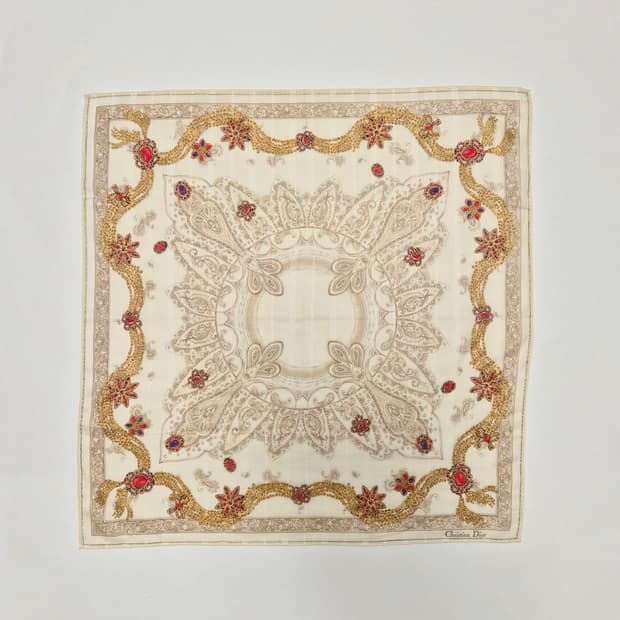 디올 쁘띠 스카프 손수건 머플러