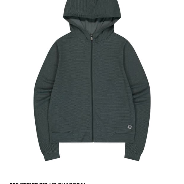 코이세이오 038 스트라이프 집업 차콜