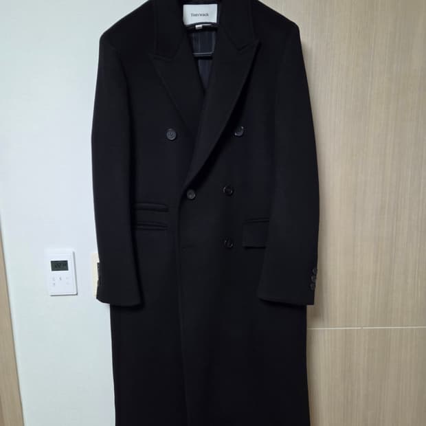 [M] 토니웩 캐시미어 더블브레스트 코트 블랙 (24년도 구입)
