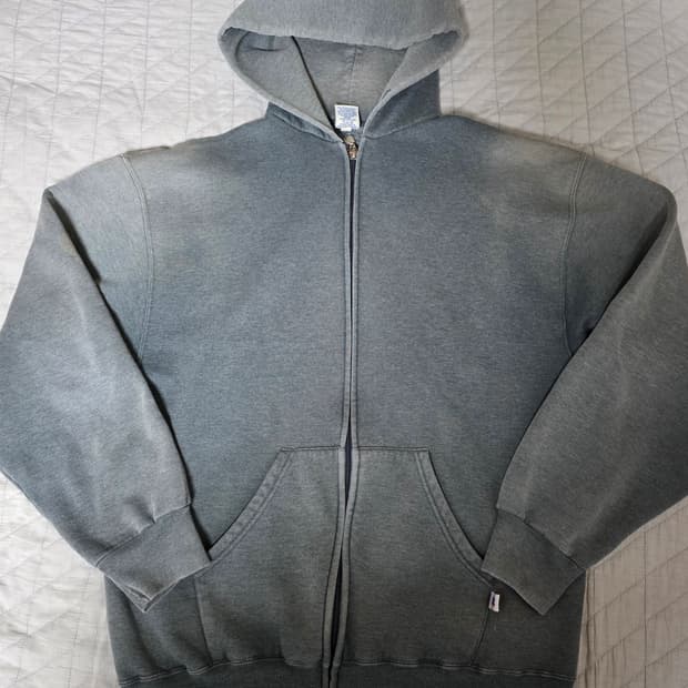[L] 90s 빈티지 러셀 애슬레틱 후드집업 다크그레이 VER. 쿨페이드