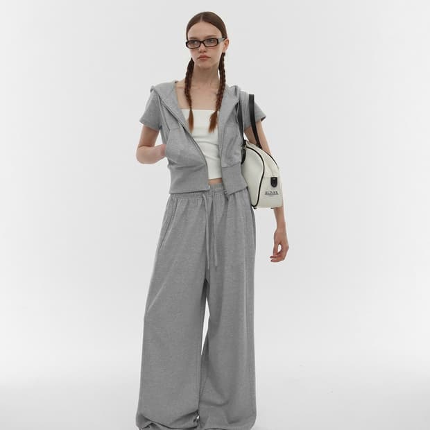 블랙업 밴딩팬츠  트레이닝팬츠