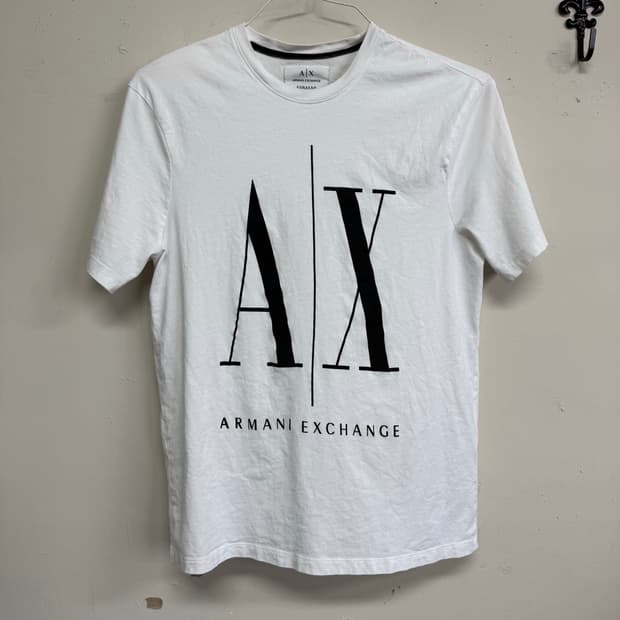 아르마니 AX로고 티셔츠