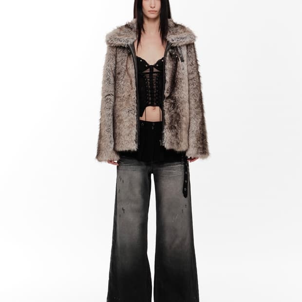 2000아카이브스 로체 퍼 자켓 그레이 