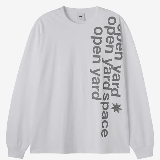 OY BOLD PATCH 롱슬리브 - 흰색