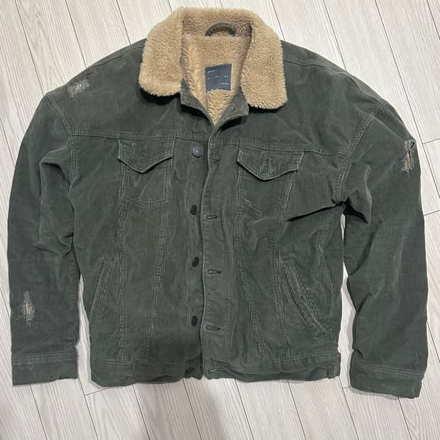 ZARA 자라 코듀로이 쉐르파 트러커 자켓 M