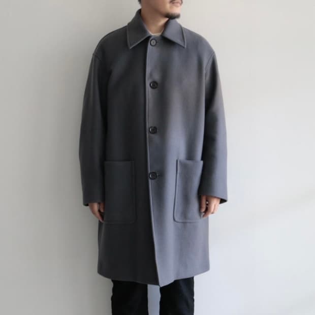 오라리 AURALEE 시티그레이 울 오버코트