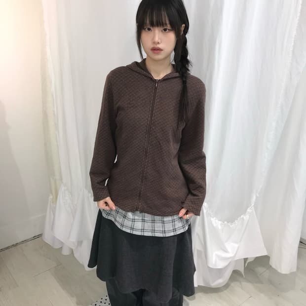 ⊹ Decoy Cocoa Stitch Hood Zip 