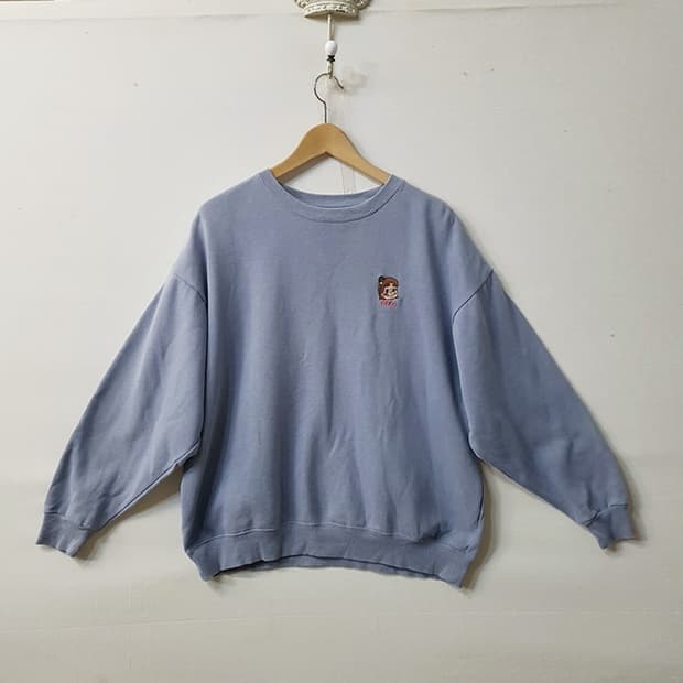 peko 페코짱 맨투맨 티셔츠 퍼플