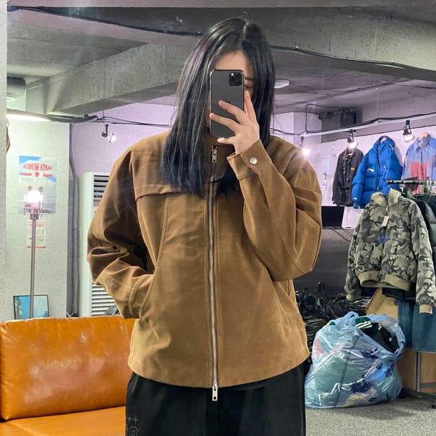 라퍼지스토어 스웨이드 브라운 자켓 B3503