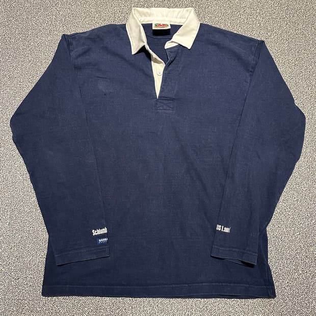 바바리안 럭비 티셔츠 네이비 L