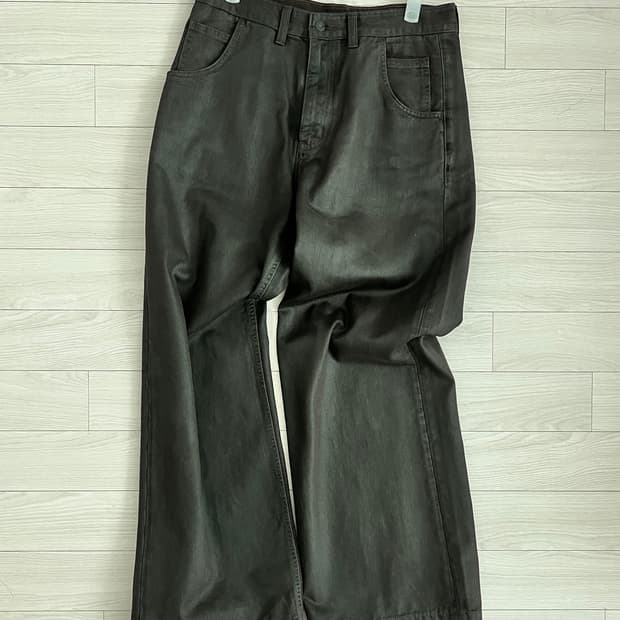 해칭룸 Waxed Jeans Dark Brown 3