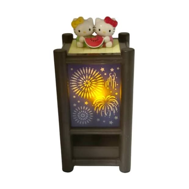 07s 레어 마츠리 수박 키티 조명