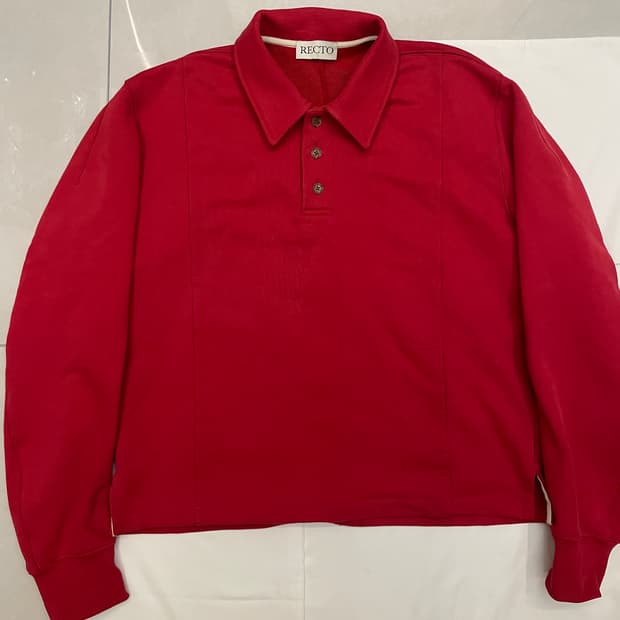 렉토 대싱 칼라 폴로 레드