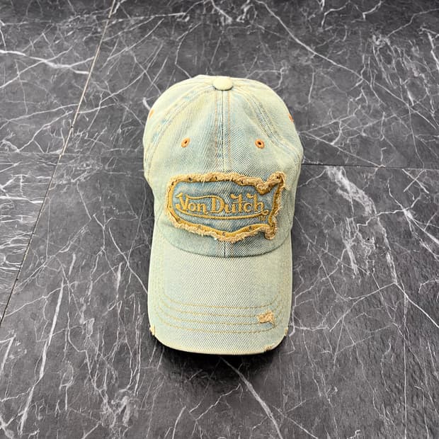 본더치 로고 그런지 데님 볼캡