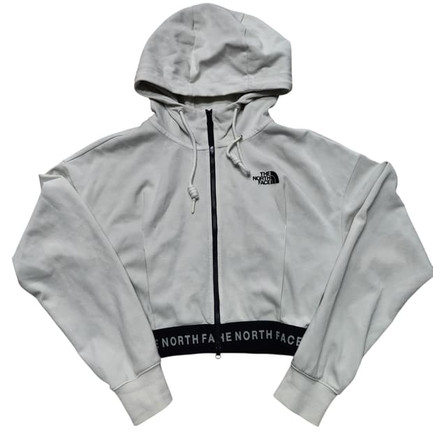 노스페이스 크롭 후드집업