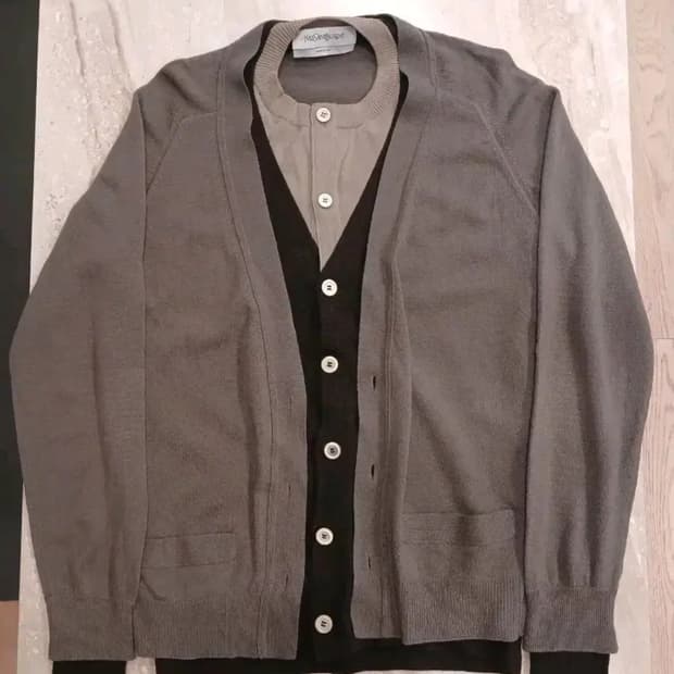 YSL rive gauche LAYERED KNIT CARDIGANS