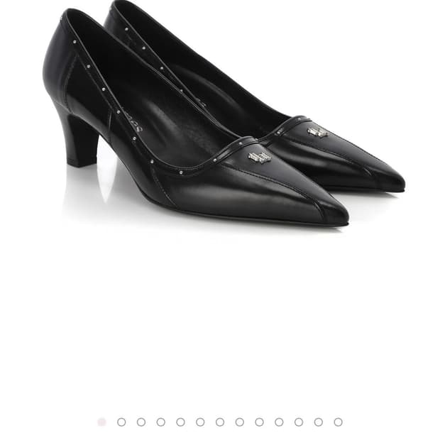 쓰리타임즈 Classic logo pumps
