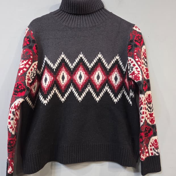 G-STAR기하학 패턴 터틀넥 니트(S)