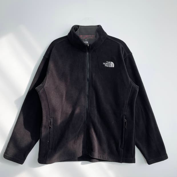 B1 노스페이스 블랙 플리스 집업 재킷 100사이즈