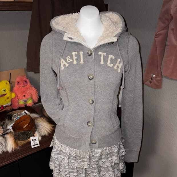 아베크롬비 버튼 후드