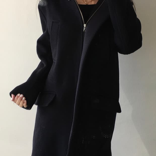 라코스테 포켓로고 후드 코트자켓