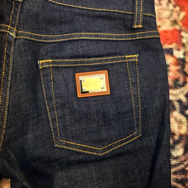 돌체앤가바나(Dolce & Gabbana)생지 스키니 데님 팬츠