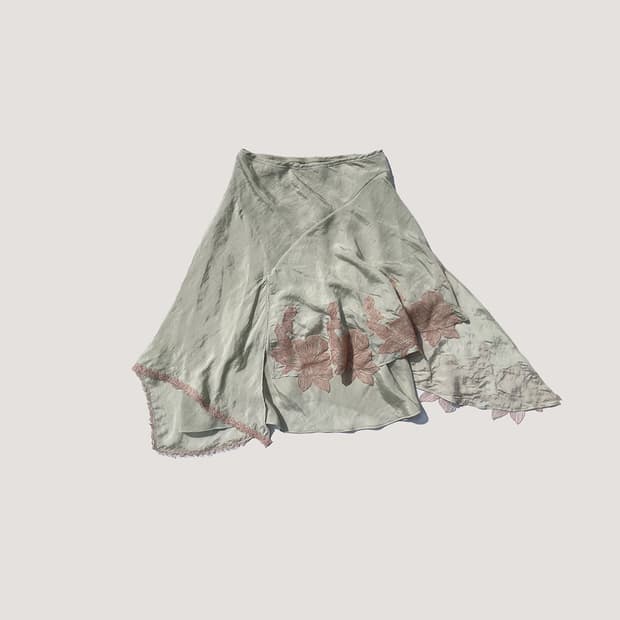 Asymmetric Lace Skirt