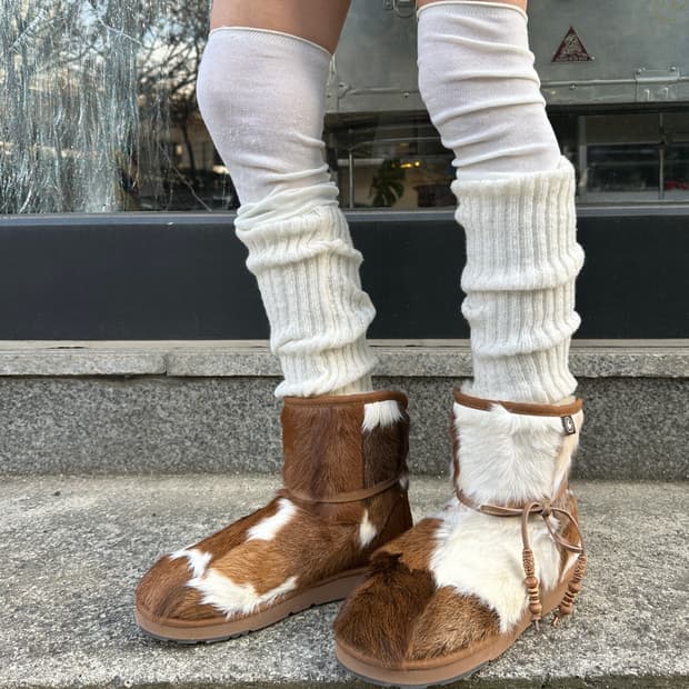 00s AU&MU 리얼 카우하이드 어그 부츠