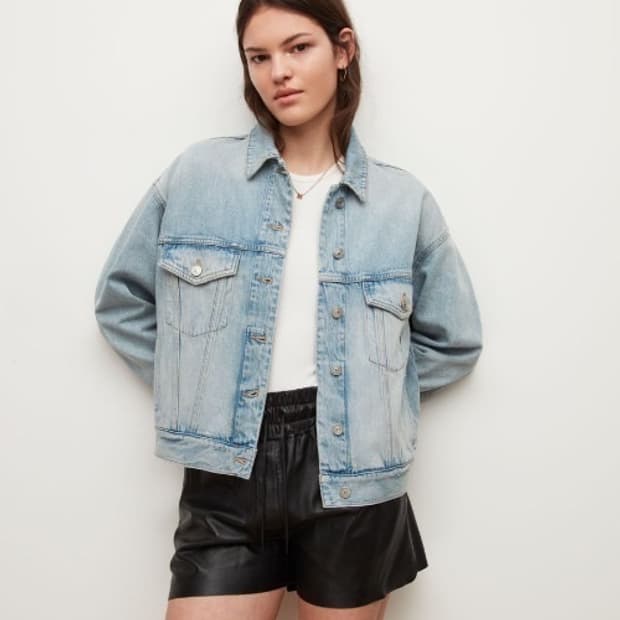 올세인츠 연청 데님 자켓