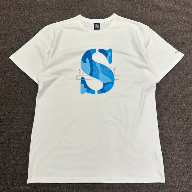 XL)스투시 팻 S 화이트 반팔