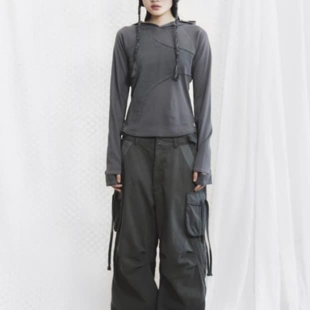 스마트어반유즈풀 코이세이오 워시드포켓팬츠 애쉬카키 1