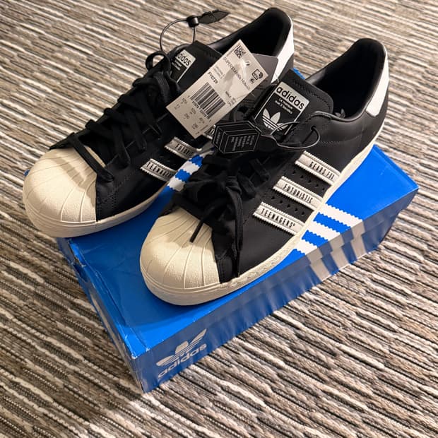 [290] 아디다스 x 휴먼 메이드 슈퍼스타 블랙 화이트 새상품