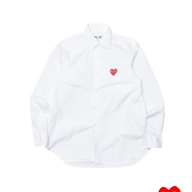 꼼데가르송 화이트 셔츠 남방 S M0008