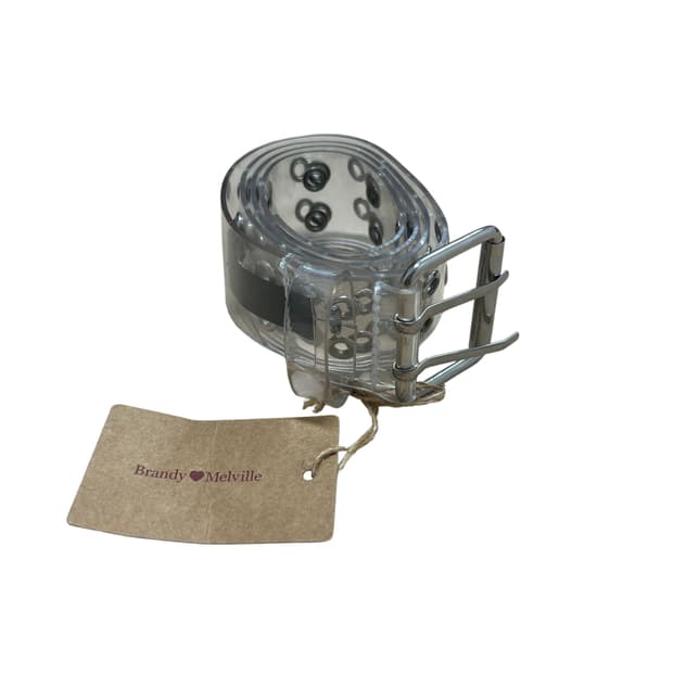 브랜디 멜빌 투명 PVC 아일렛 벨트