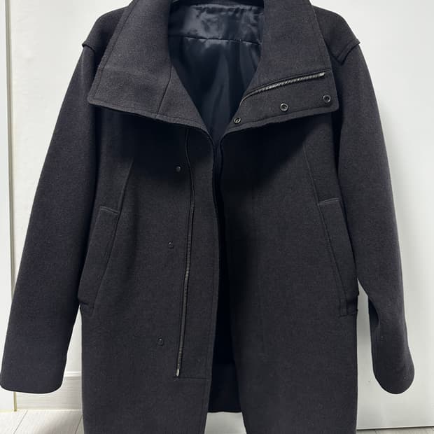 [시스템옴므] 남성 하이넥 코트 100사이즈