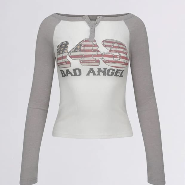 스컬프터 나그랑긴팔티셔츠 그레이