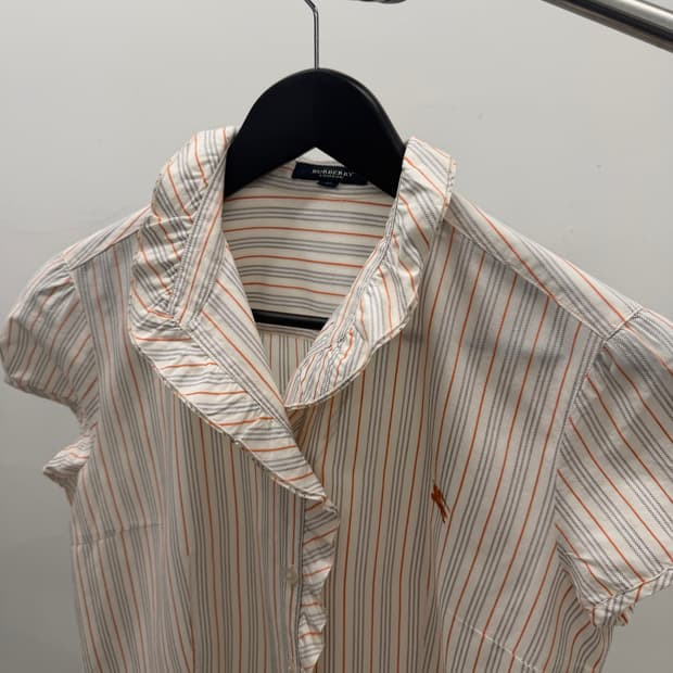 Burberry 버버리 반팔 셔츠 블라우스 40