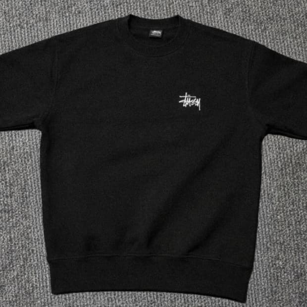 스투시 베이직 크루넥 맨투맨 블랙S / 크림 구매