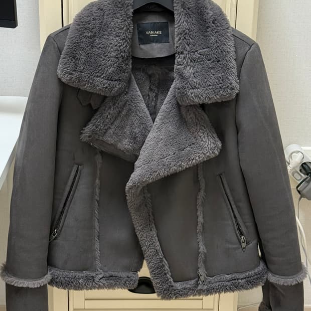 버클 스웨이드 라이더 숏 무스탕