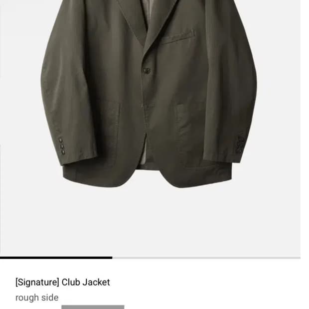 러프사이드 24FW 클럽자켓 차콜(3사이즈) 새상품 판매합니다