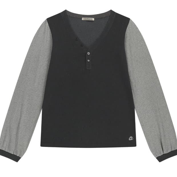 코이세이오 스너그 버튼 롱슬리브