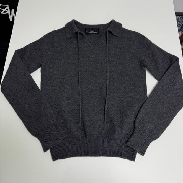 꼼데가르송 트리코 니트 그레이