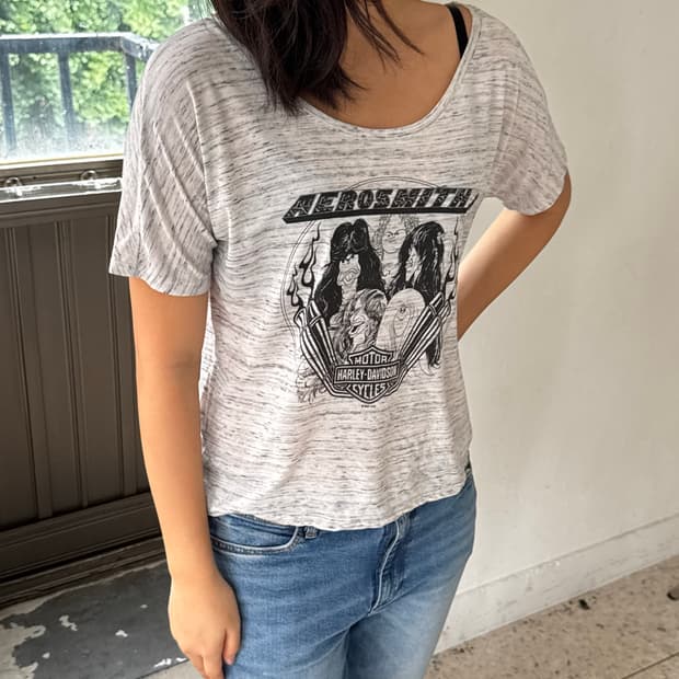 Harley-Davidson × Aerosmith 그래픽 티셔츠