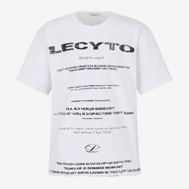 레시토 디스트로이드 오버사이즈 로고 반팔 티셔츠