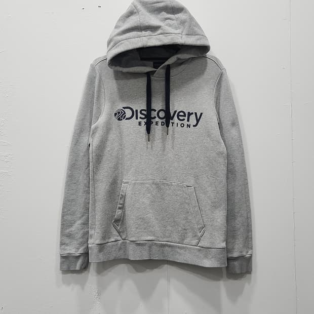 디스커버리 그레이 후드티 여성 90사이즈