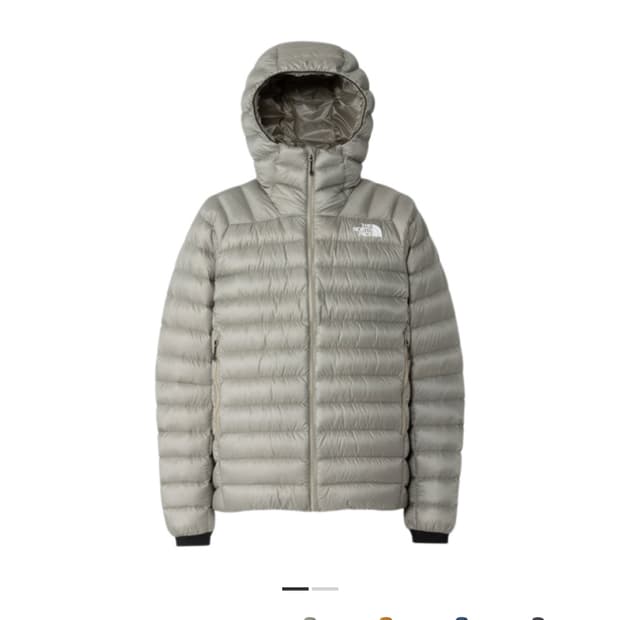 [L] 노스페이스 우젤(Wouzel) 후드 다운 클레이그레이