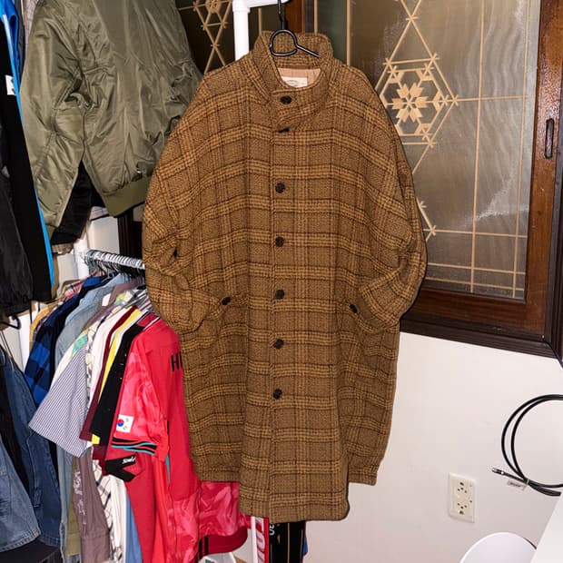 [새상품] 암피스트 울 체크 코트