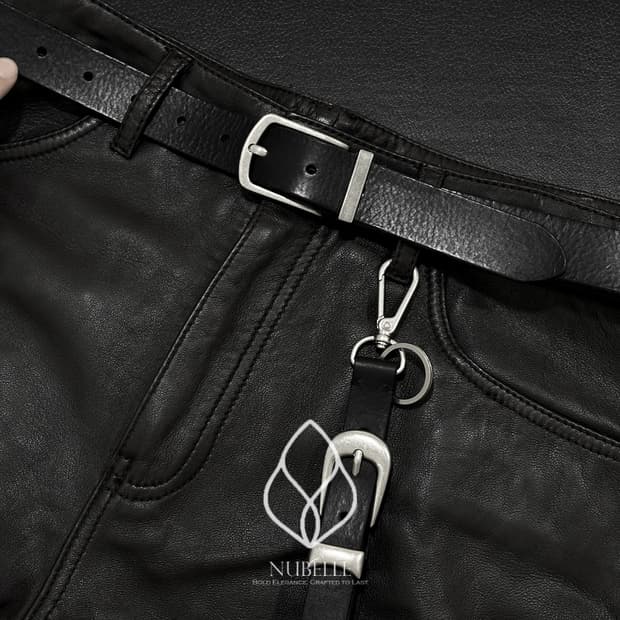 🌗 Antique buckle belt / 앤틱 버클 이태리 가죽 벨트