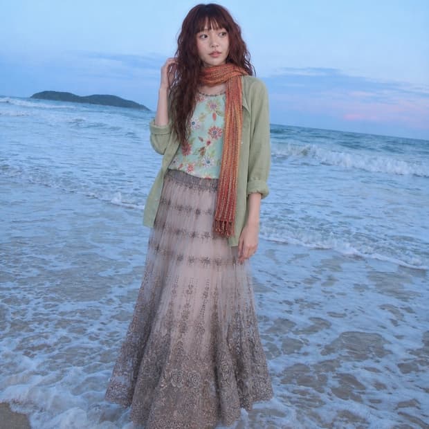 새벽 여름 바다 코디 set