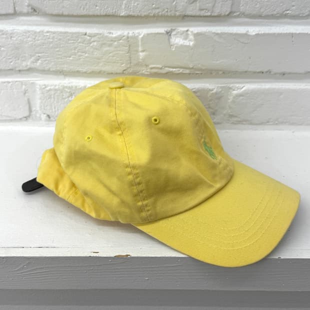폴로 옐로우 그린 볼캡